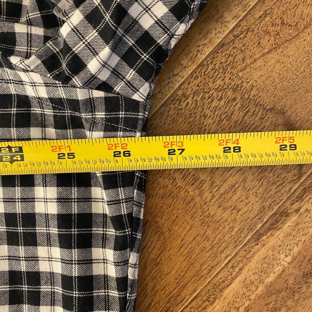 Polo Ralph Lauren Button Down Mens XXL Black White Gingham Slim Fit Cotton Shirt - Picture 5 of 7